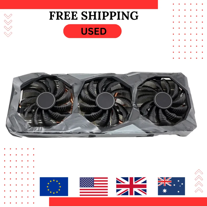 中古オリジナルラジエーター T128010SU PLD08010S12HH GTX1660 ギガバイト GTX 1660 1660 TI Super 1660TI GAMING グラフィックカードラジエーター用