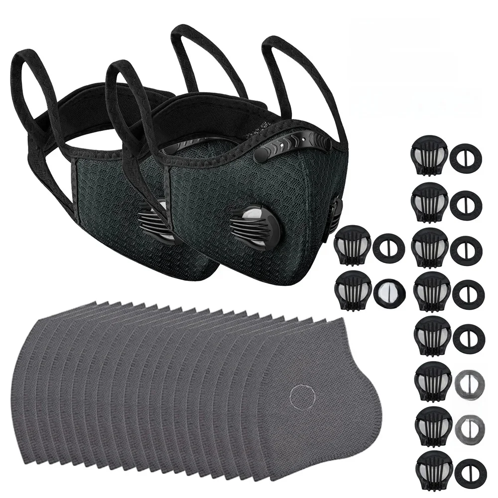 AliExpress Cycling Face Mask Set Outdoor Sports Mask PM2.5 Anti-Pollution Washable Sports Mask Outdoor Sports Training Cycling Mask