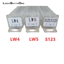 Herramientas de cerrajería para cerraduras de puerta Civil, Lishi 2 en 1, LW4, LW5, S123, recoger y decodificar, descuento