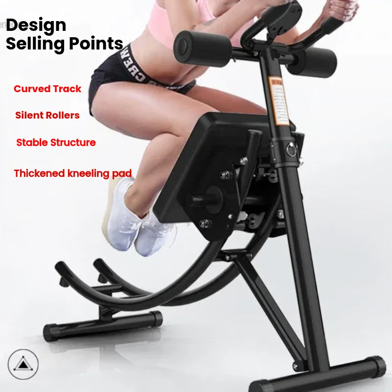 Máquina de Ejercicios Abdominales Core Roller, Silenciosa, para Sentarse de Rodillas, Construcción Robusta, Entrenador Abdominal de Fitness