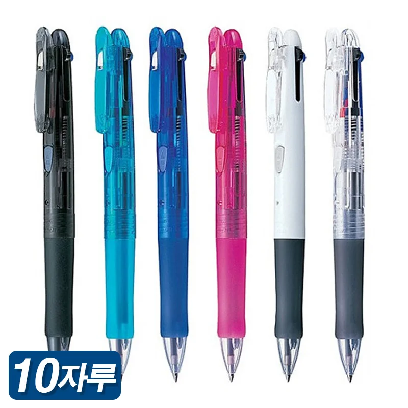 Zebra Clip-on 3C Multi Pen 1 Ta 10 B3A3 0.7mm Knock Ball Pen ZEBRA Clip-on Multipen 3 color type knock style 10EA