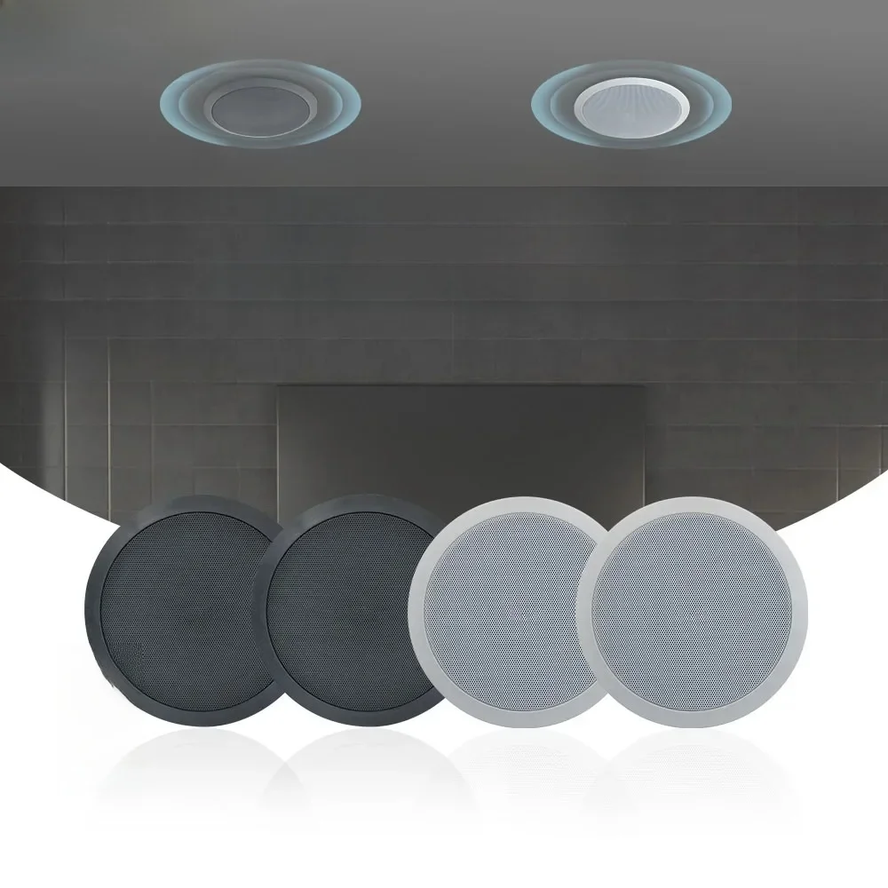 4 stks Muur In Plafond Luidsprekers Full-Range 6.5 inch BT Luidsprekers Stereo Audio Speaker Badkamer Winkel Hotel Salon Theater ACTIEVE - afbeelding 2