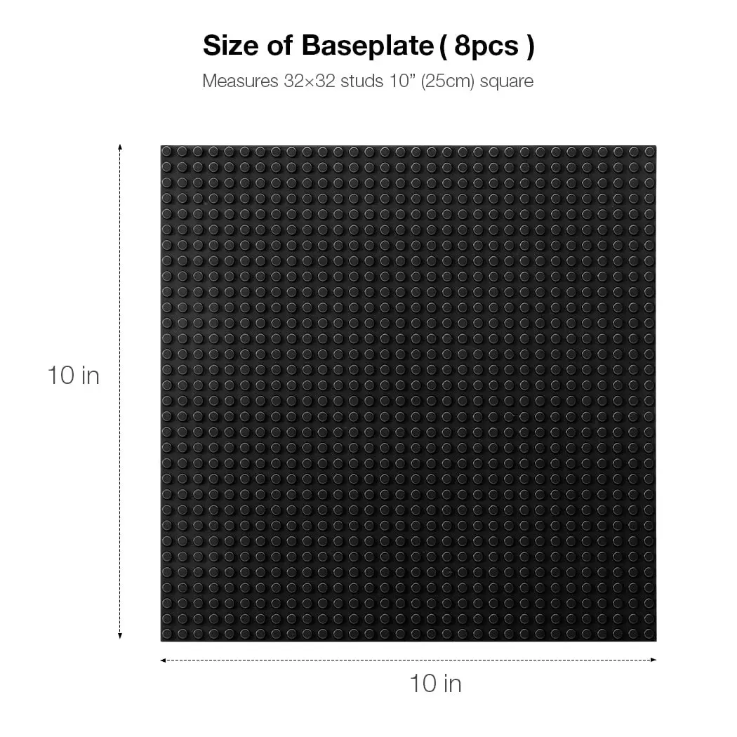 25,5*25,5 cm 32x32 Grundplatte Klassische Bausteine BASISPLATTE BAUENBLOCKE kinder ziegel spielzeug