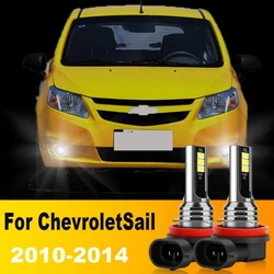 2Pcs LED Fog Lamp 12V For Chevrolet Sail 2010 2011 2012 2013 2014 Car Front Fog Light H16JP H8 H11 CSP Driving Bulbs Accessories