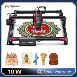 AlgoLaser DIY Kit 10W Laser Engraver Machine Wi-Fi Control Emergency Stop Displacement Protection 400x400mm Large Work Area Size