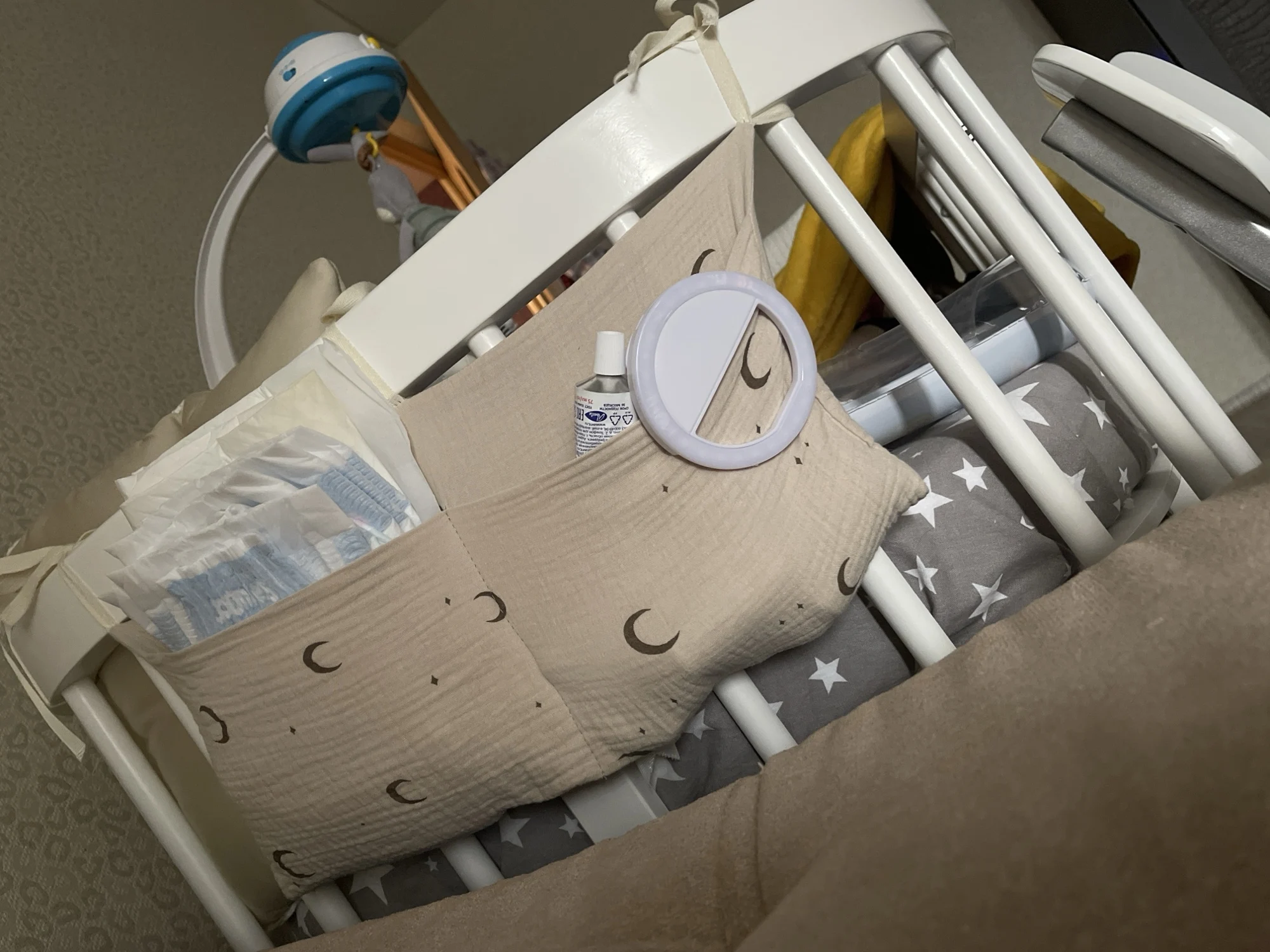 Cotton Baby Bedside Diaper Organizer Bag photo review