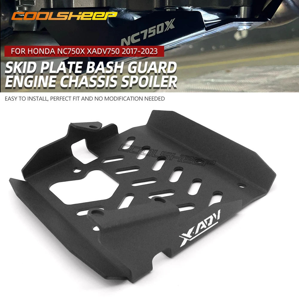 For Honda NC750X XADV750 X ADV 2017 2018 2019 2020 2021 2022 2023 Motorcycle Skid Plate Bash Frame Guard Engine Cover Protection