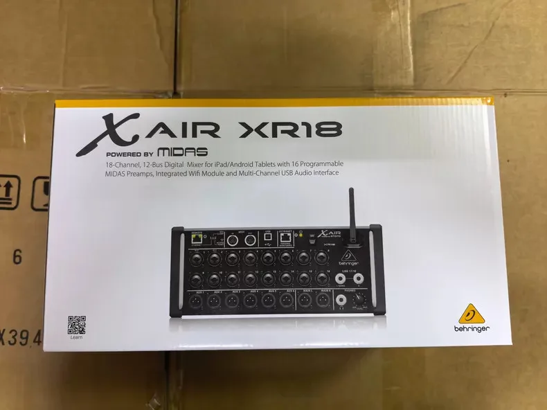 1 шт. Behringer X Air XR18 18-канальный цифровой микшер с управлением через планшет. Купи 2, получи 1 бесплатно. Абсолютно новый.