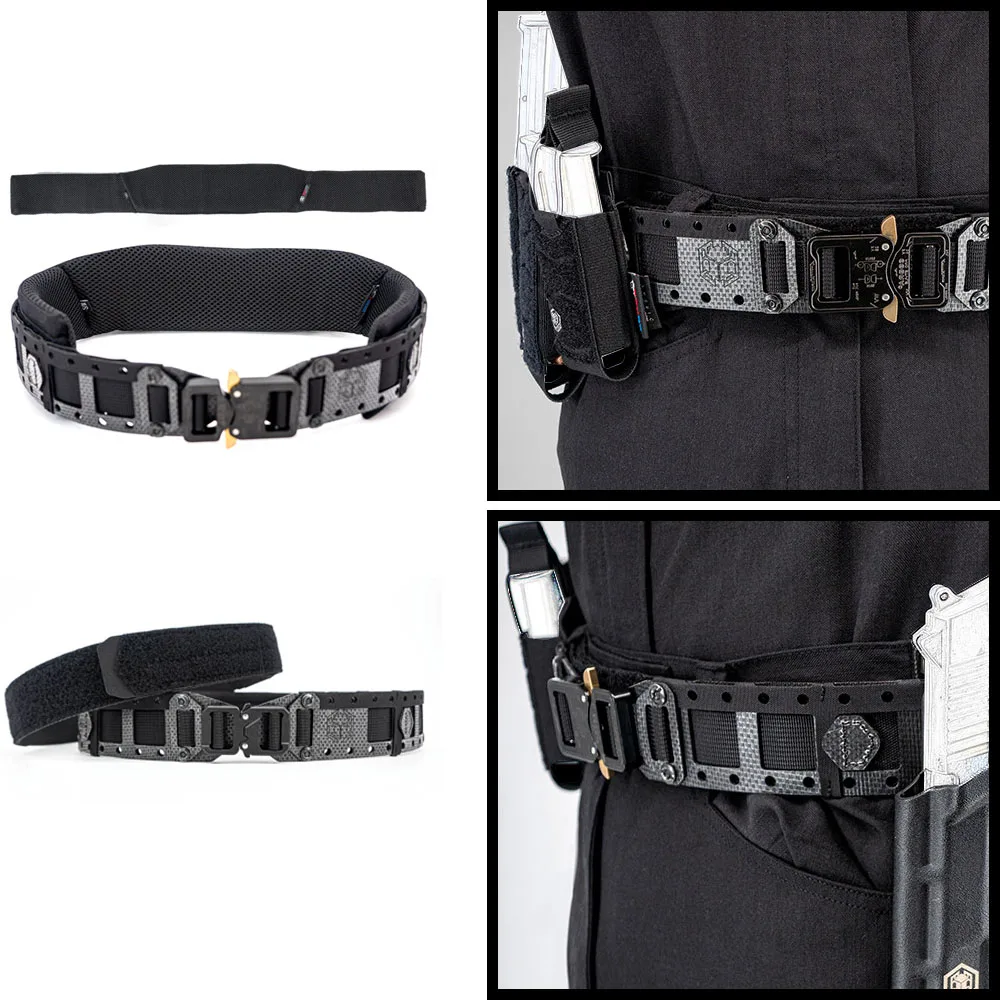 Tactical Balttle Belt, Laser-Cut Molle Rigger War Combat Belt  with Quick Release Buckle Law Enforcement Duty Belts for Men
