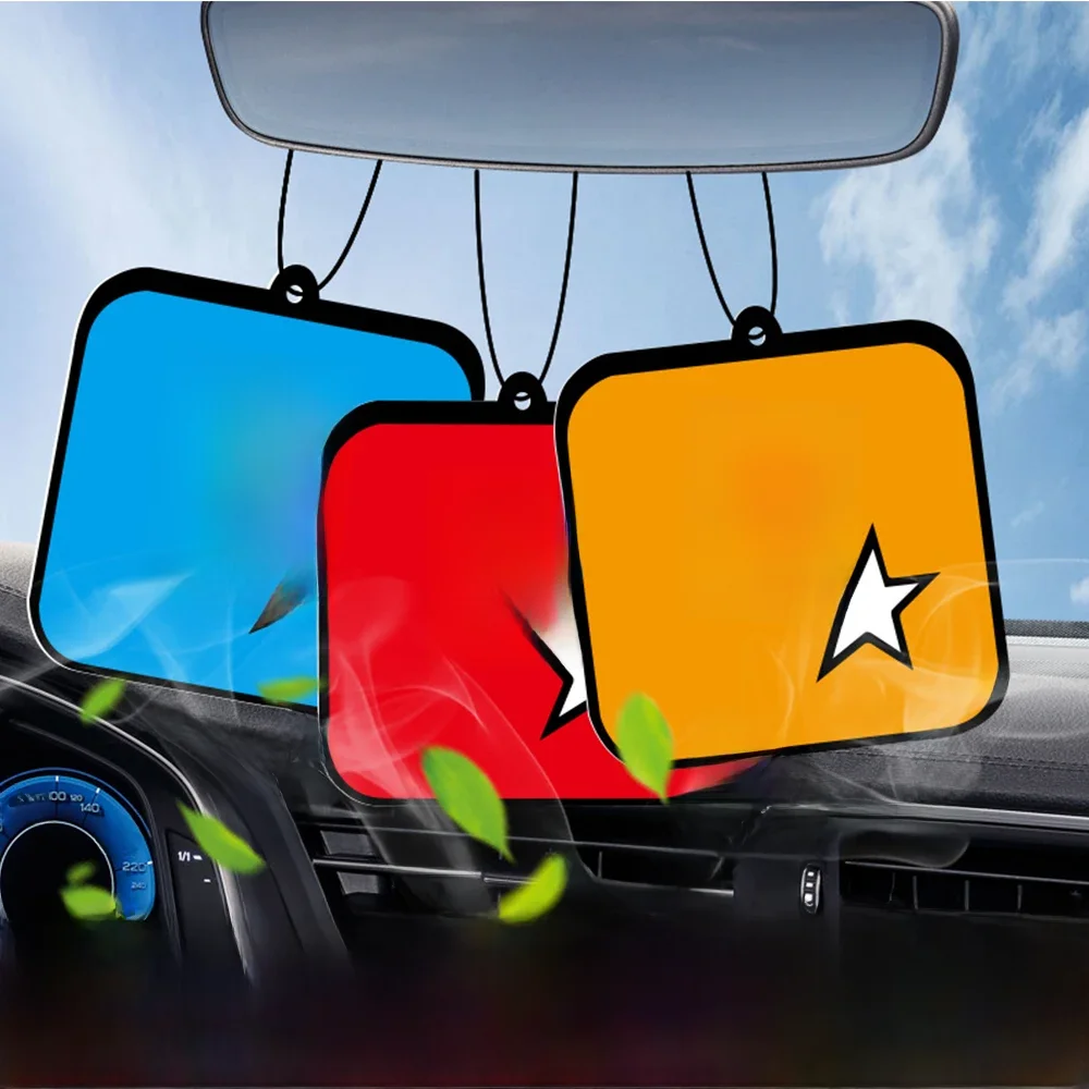 Fragrância De Carro R Estrela Pingente, ambientador, vista traseira pendurada, duradouro,