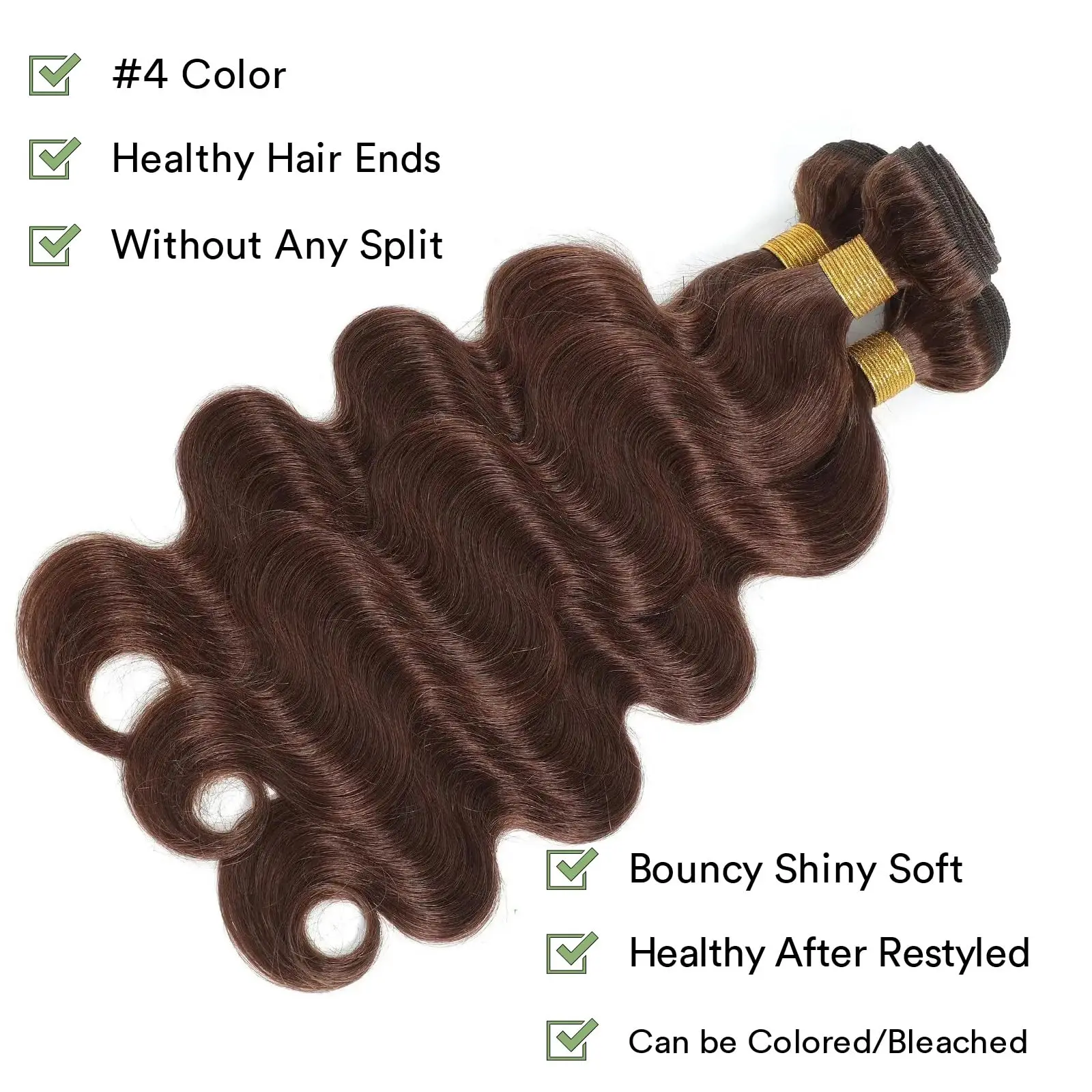 # 4 바디 웨이브 인모 1 3 묶음 브라질리언 버진 헤어 위브 인모 위브 리얼 미가공 버진 익스텐션 헤어 번들