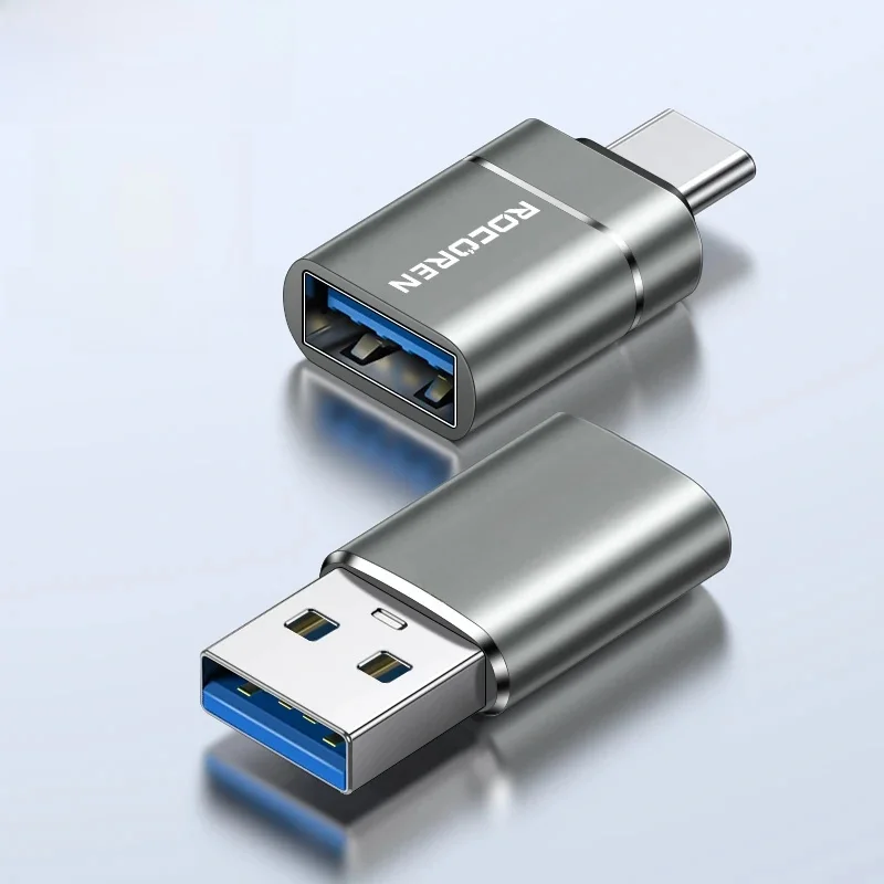 Rocoren USB Typ C OTG Adapter USB C Stecker auf USB 3.0 Buchse Kabel Konverter für MacBook Samsung S22 S20 Xiaomi 5 Gbit/s Typ-c OTG