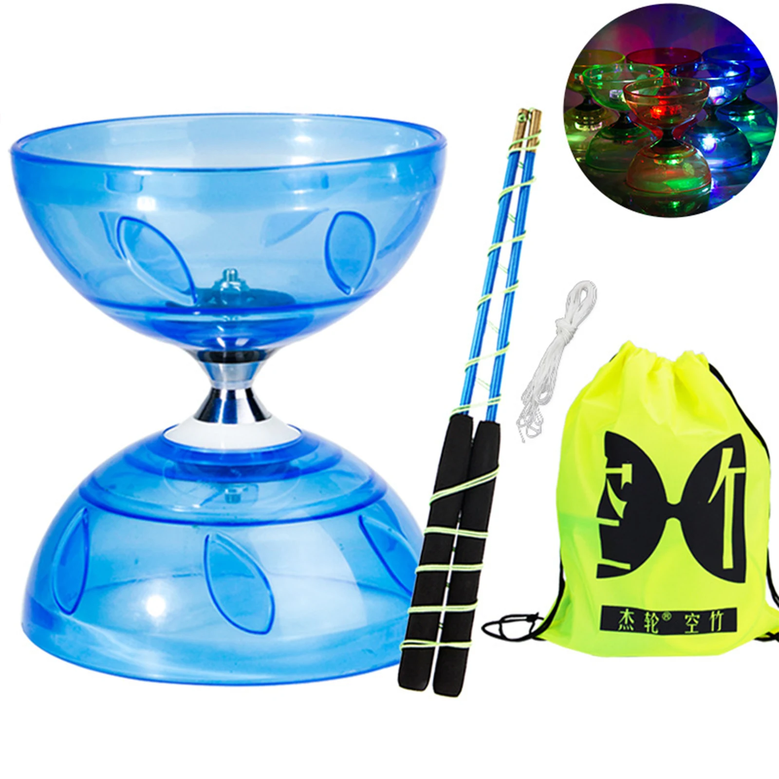 

Портативный набор китайских йойо Diabolo, 5/3, подшипник, детский набор Diabolo для взрослых и детей, семейные упражнения на ловкость в помещении, жонглирование