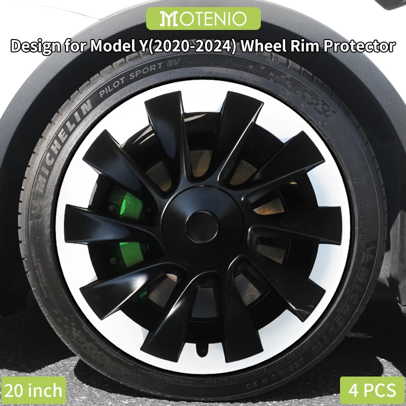 

4PCS for Model Y 2020-2024 20inch Rim Protector Wheel Cover Hight Performance Protective Full Rim Cover Accessories for Tesla