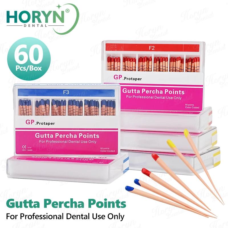 Horyn Dental Endodontic Supplies Gutta Percha Points Root Canal Filling Material Dental Paper Points Absorbent Tips