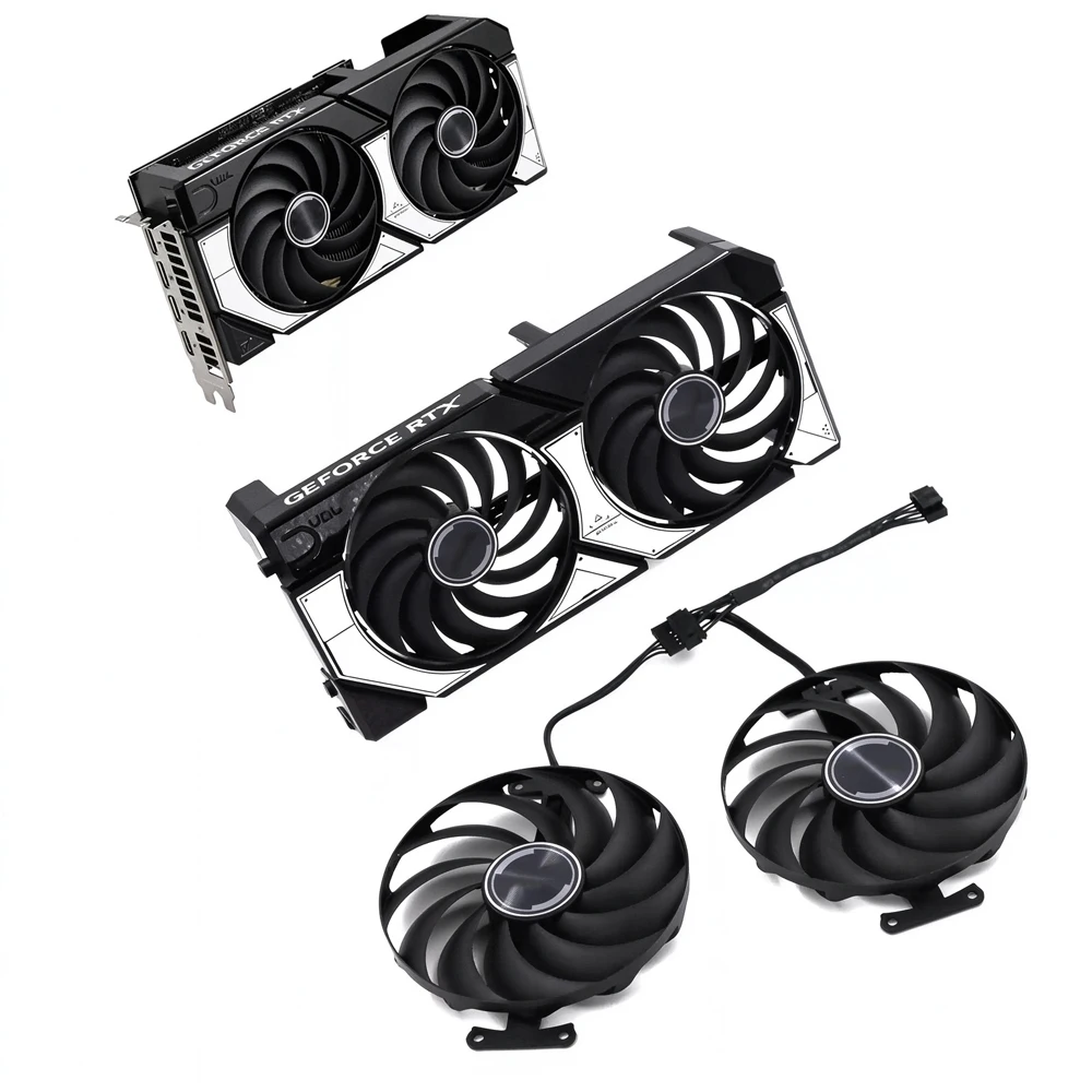 T129215BU GPU Cooling Fan For ASUS DUAL RTX 5070 Graphics Card Dual Fan Replacement Video Card Cooler Repair Parts
