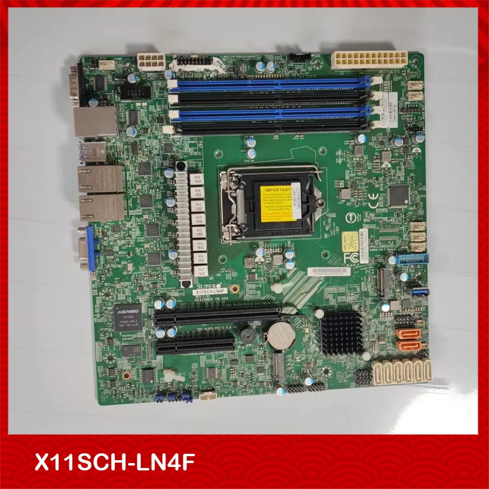 

Original Server Motherboard For Supermicro X11SCH-LN4F C236 1151 DDR4 M-ATX Good Quality