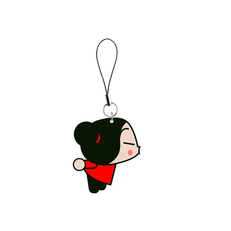 China Doll Pucca Mobile Phone Chain Keychain Gift Pucca Phone Charms Funny Pendant Small Pendant Keyring