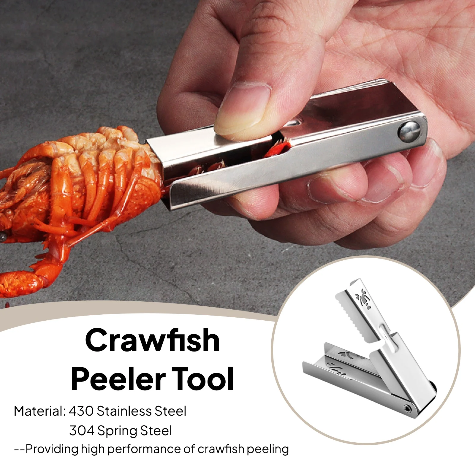 

Crawfish Peeler Kitchen Gadget Easily Peeling Shrimp Tails Manual Restaurant Portable Practical Quick Crayfish Shelling Device