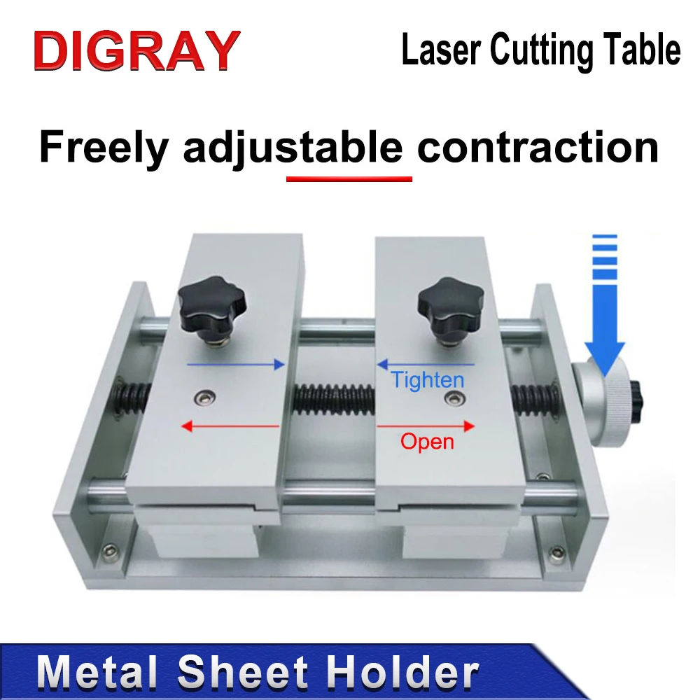 DIGRAY 레이저 마킹 절단용 고정장치 작업대, 타각기 골드 실버 금속 세라믹 클램프 테이블, 얇은 포일 홀더