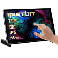 7 10.1 Inch Touch Screen 1024x600 IPS HD LCD HDMI Display for Raspberry Pi 5 4B 3B+ OPI AIDA64 PC Secondary Screen