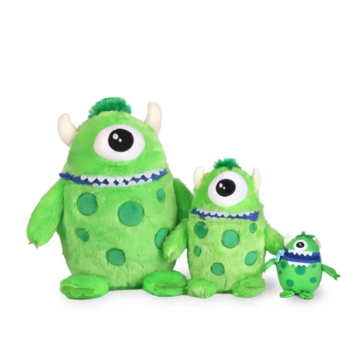 Worry Yummy Monster Clip-on Soft Toy for Kids - Large & Jumbo Anxiety-Reducing Sleep Companion - Green 'Hank'