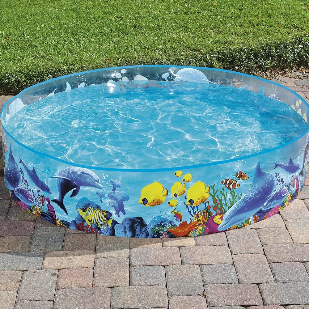 Alberca Circular Infantil De Peces Piscina De 183 Cm