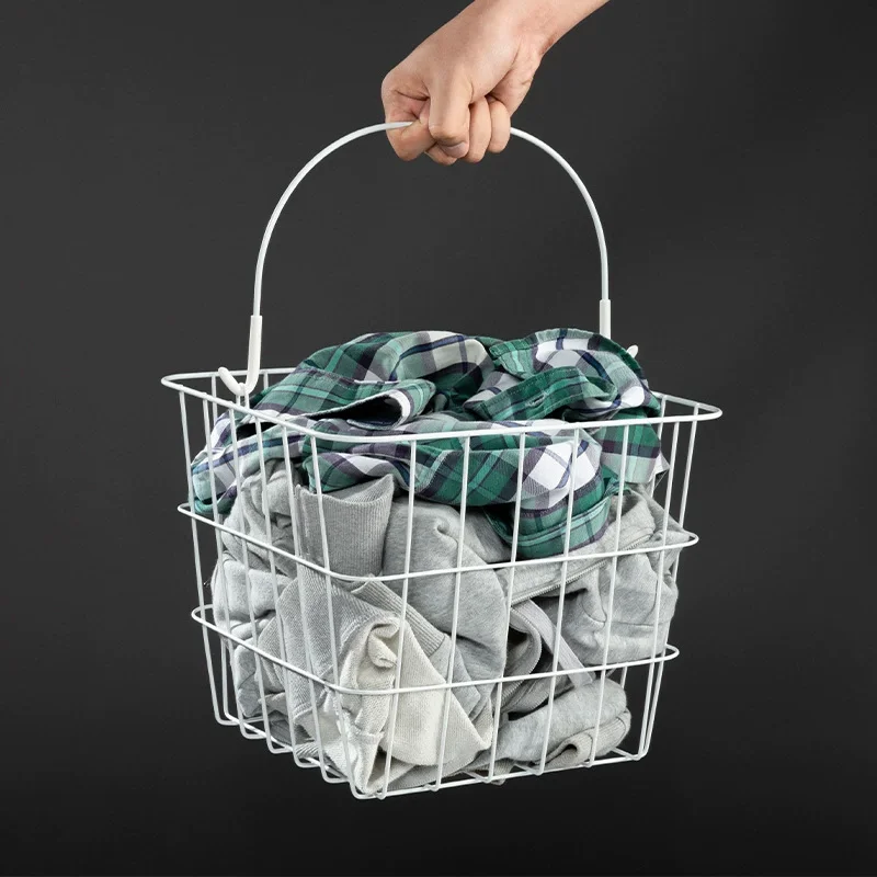 3 Layer Utility Cart Rolling Laundry Hamper with Wheels Multifunctional Mobile Shelving Unit Storage Rack for Home Farmhouse