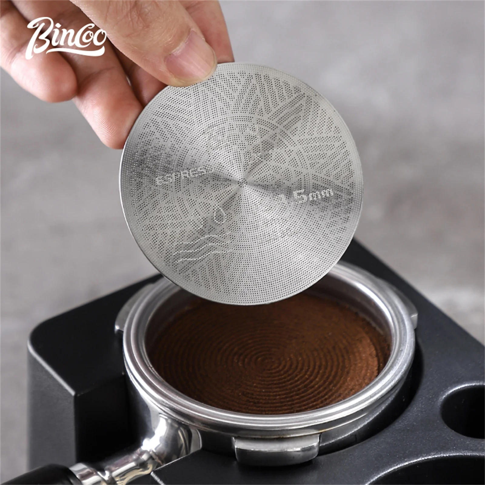 

Bincoo Starburst Coffee Secondary Water Distribution Net Stainless Steel Extraction Concentrate Three-layer Filter 51/58.5mm