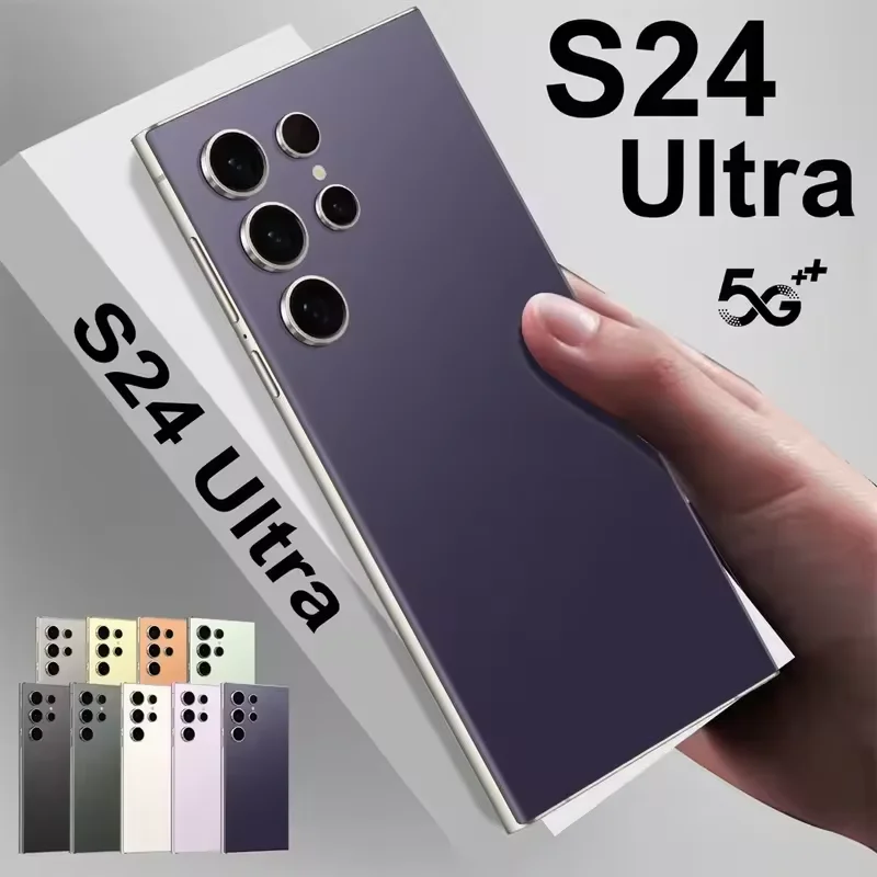 

S24 Ultra Smart Mobile Phones 22GB+2TB Original Smartphone 5G Dual SIM Face Unlocked Cellphones 7800mAh HD Cell Phone Celulares