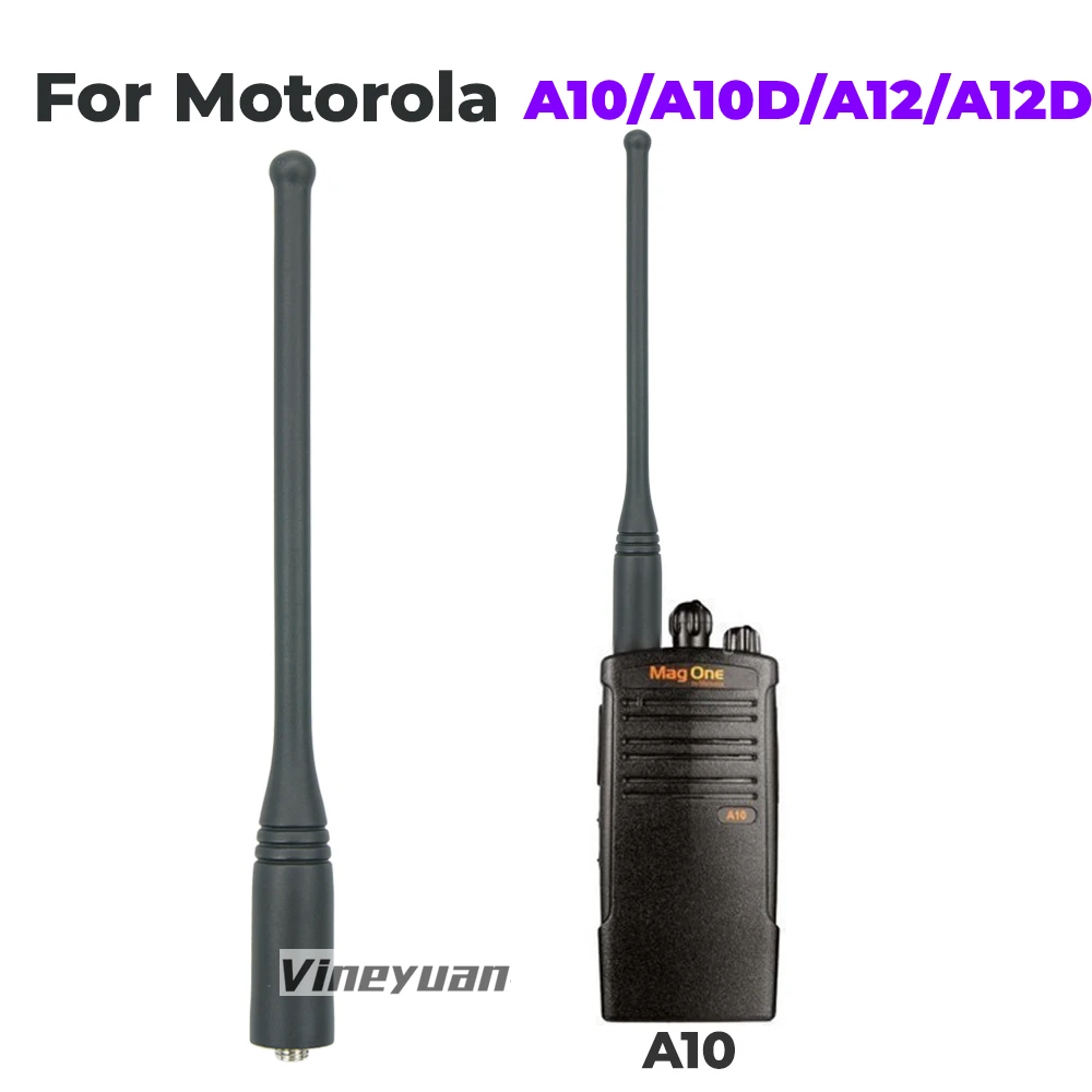 NEW 16.4CM/6.45inch Long Antenna UHF 400-470MHz For Motorola  A10 A10D A12 A12D RDU4160D RDU4100 Radio Walkie Talkie