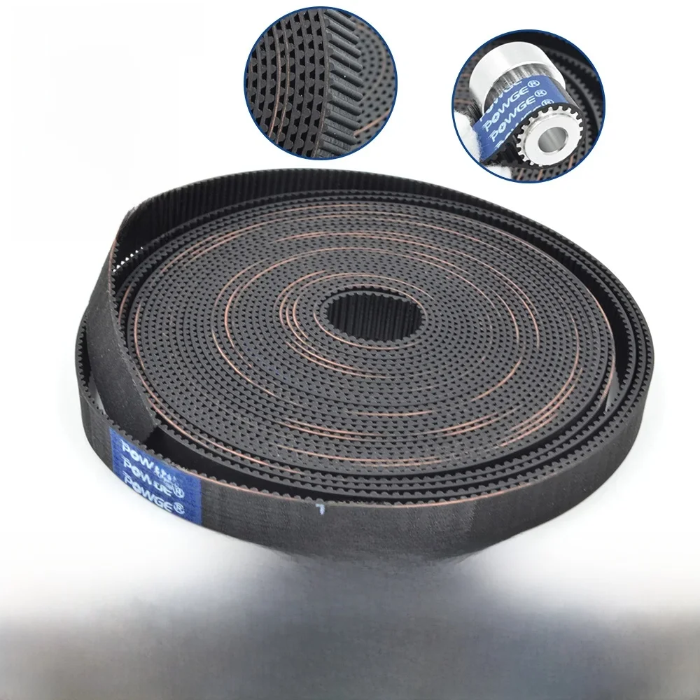 POWGE GT 1.5GT 1.5M – pasek rozrządu o otwartej konstrukcji, szerokość 6/9/10/12 mm, wykonany z gumy EPDM, minimalny luz, wysoka precyzja pozycjonowania, do drukarek 3D. — 2