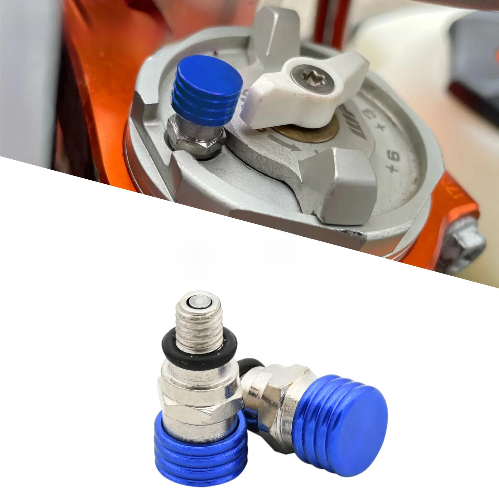 Valve de décharge de purge de fourche avant étanche M5x0.8, pour Yamaha YZ TTR WR 125 250 450F Suzuki DRZ RM RMX RMZ Kawasaki Honda