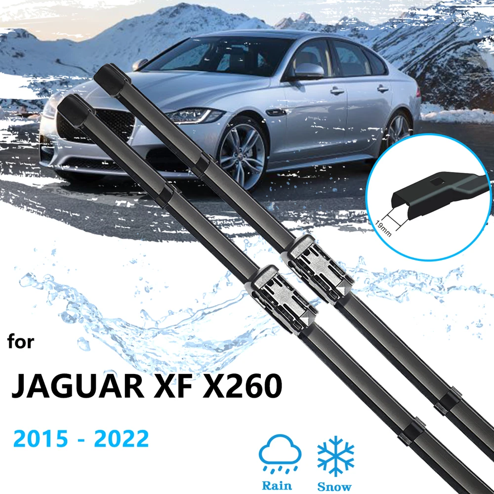 For Jaguar XF X260 2015~2022 Accessories Front Window Wiper Blades LHD RHD Windshield Windscreen Car Cleaning Replacement 28