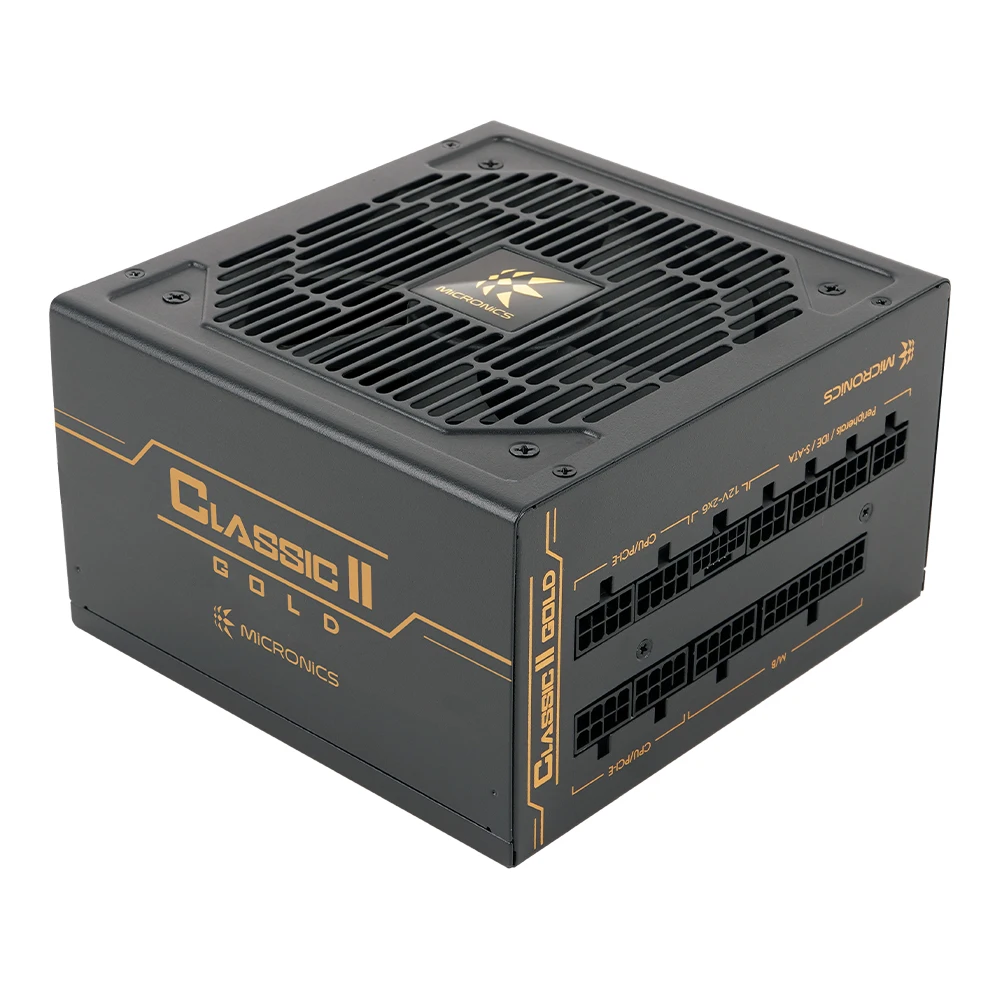ميكرونيكس كلاسيك Ii 850W 80Plus Gold وحدات كاملة Atx3.1 مصدر طاقة أسود
