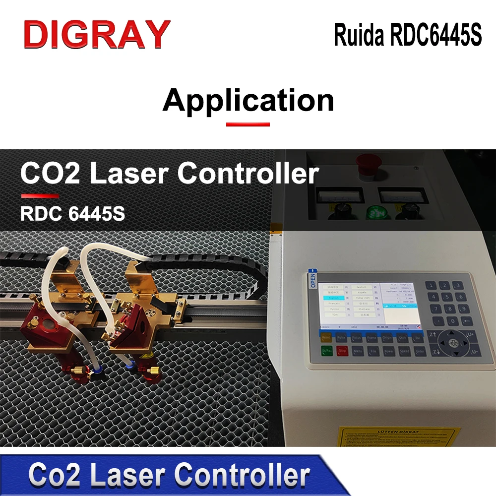 DIGRAY Ruida RDC6445G Karta sterowania laserem CO2 Płyta główna do systemu sterowania maszyną do cięcia laserowego CNC RDC6445S