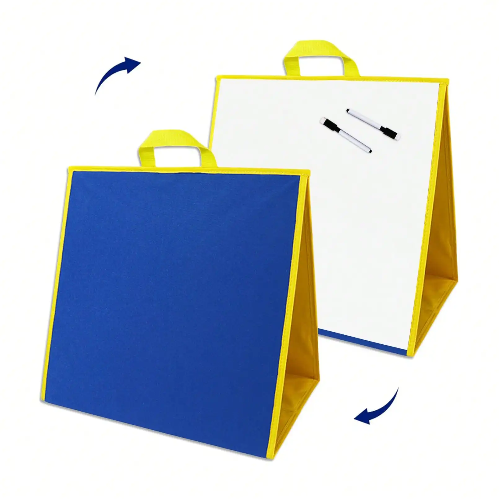 Large Foldable Portable Teaching Display Board, Dry‑Erase Whiteboard & Sticky Felt Story Board for Teachers, School Supplies