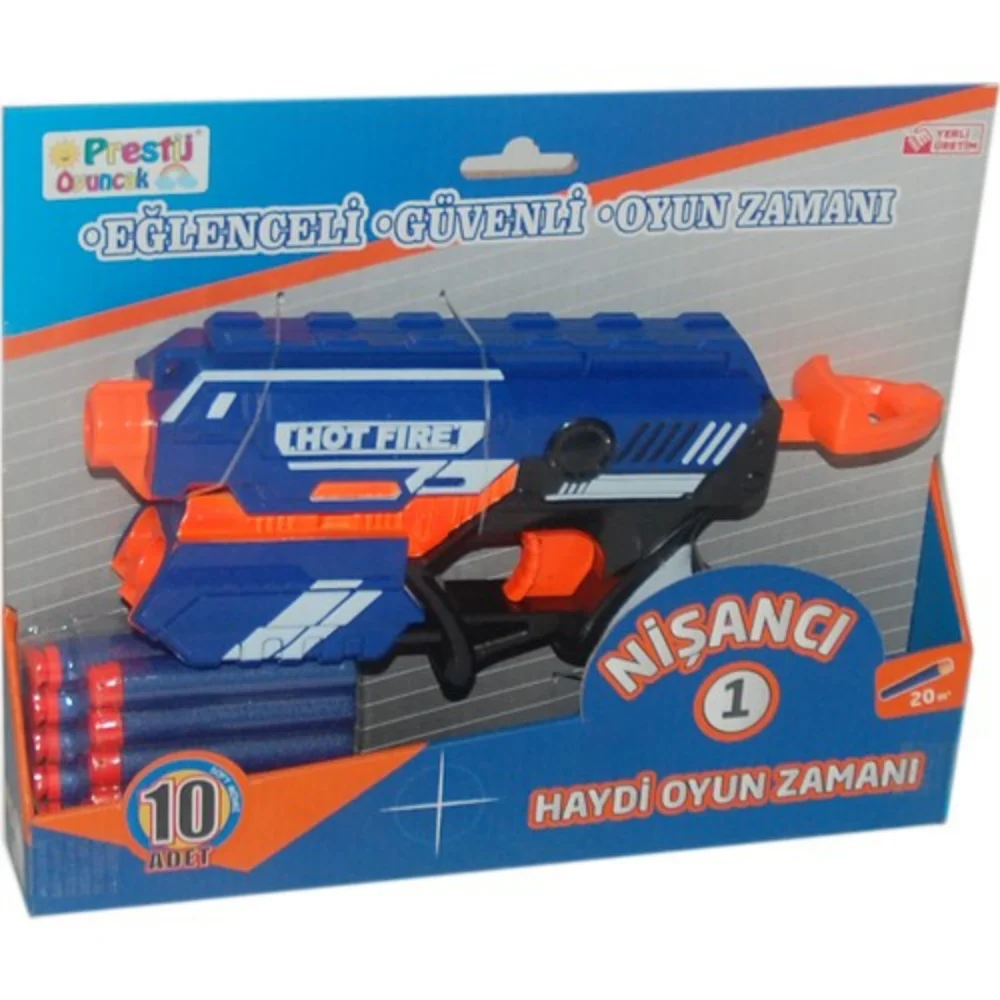 Nerf Sponge Toy Gun Ranged Bullet Shooter Caliber Natural Hot Fire Kids Girls Boys Gift Hobby Birthday Blue High Quality Standard Safe CE Certified Spring Summer Fun Reasonable Price Fast Delivery Deal