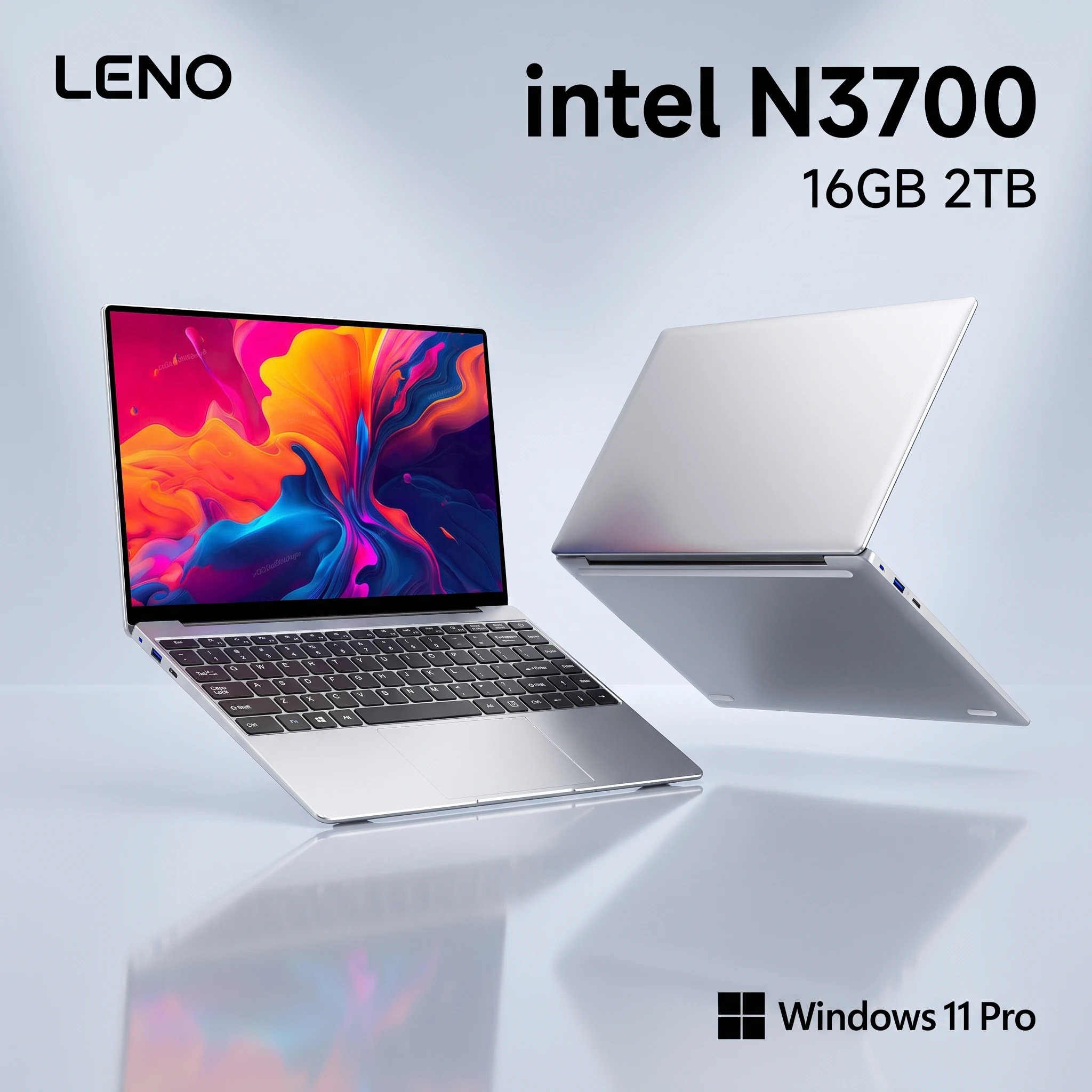 LENO Laptop Ultra Sottile da 14.1" con 16GB RAM, 2TB SSD