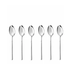 COZY ZONE 6PCS Stainless Steel Teaspoons Set  Modern Western Style Stirring Coffee Spoons Dessert European Dining Tableware