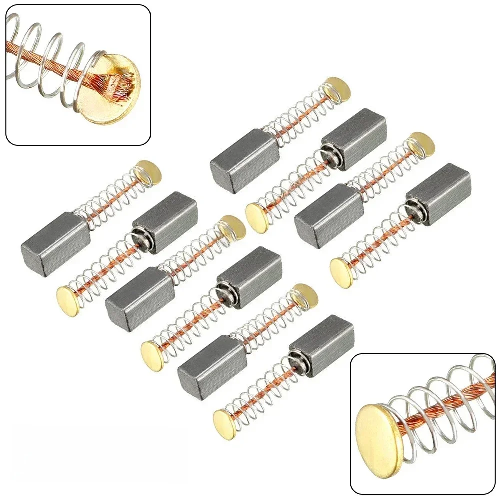 Brosses en carbone pour moteur électrique, pièce de rechange, accessoire d'outils électriques, 10x5x5mm, 10 pièces