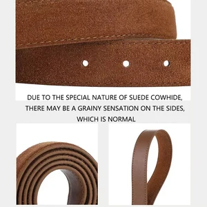 Moda camurça couro feminino cintos de couro genuíno 2.8cm de largura cinto fivela de metal feminino cinto combinado vestido jeans cinto magro 10 principais vendas calça legging suede - №1