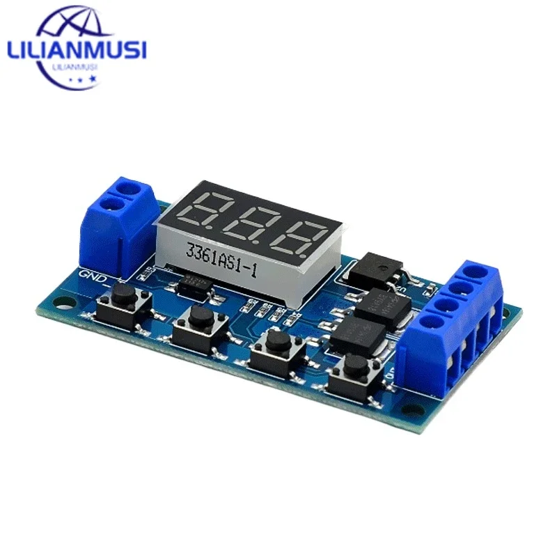 

50pcs DC5-36V Dual MOS LED Digital Time Delay Relay Trigger Cycle Timer Delay Switch Circuit Board Timing Control Module DIY