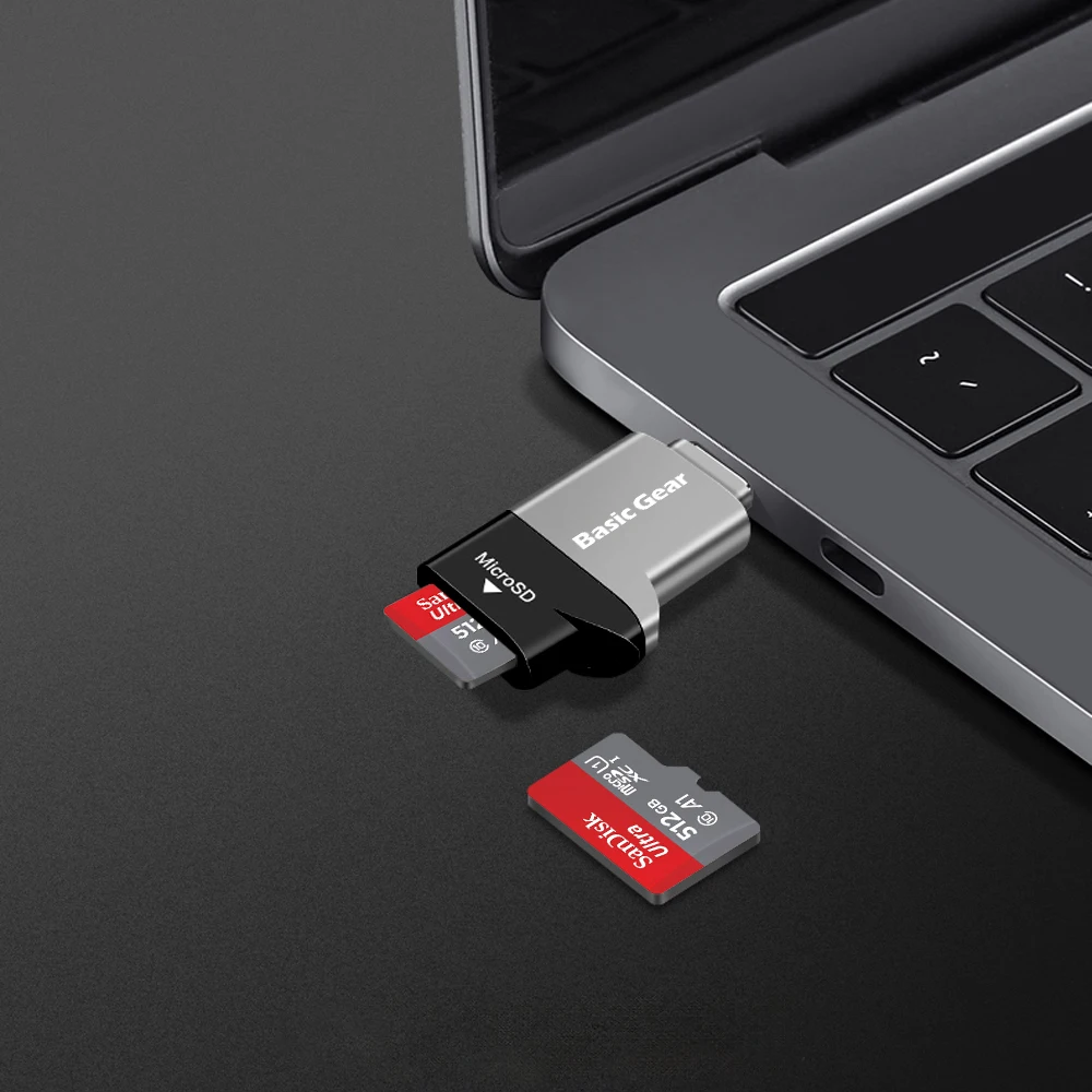 Type C USB 3.2 OTG Micro SD Card Reader