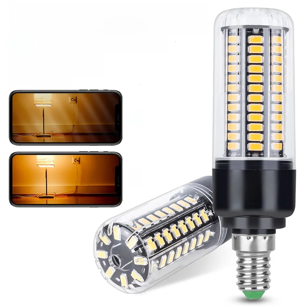 20W E14 LED Light Bulb E27/E26 Corn Lamp 3.5W 5W 7W 9W 12W 15W Living Room Chandeliers Bulbs AC 85-265V No Flicker Home Lighting