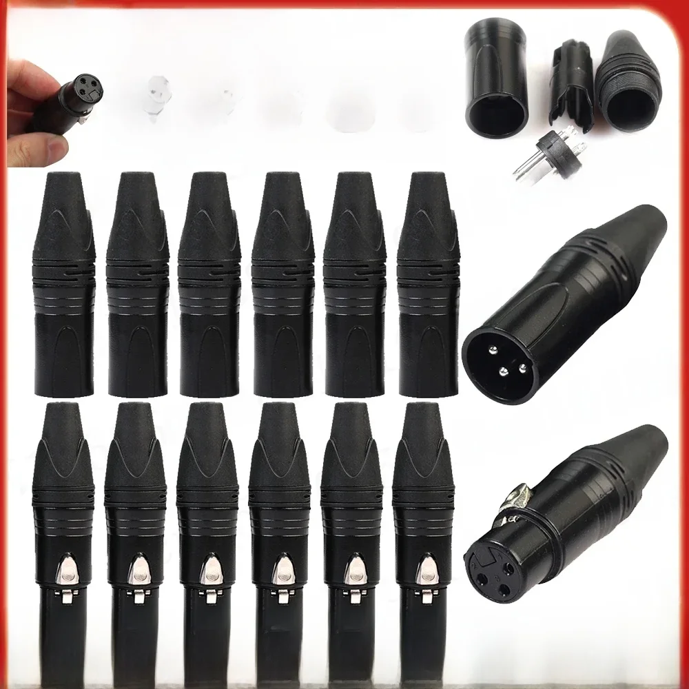 10-50 Stuks DIY Microfoon XLR 3Pin Man Vrouw Plug Connector Kabel Soldeer Plug MIC Adapter voor Luidspreker transmissie Oortelefoon - afbeelding 2