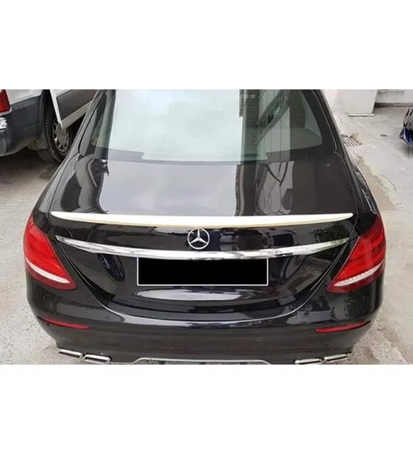 For Mercedes W213 Trunk Top Anatomical Spoiler - 2017 2018 2019 2020 2021 E Series - Diffuser Side Skirts Front Lip Protector