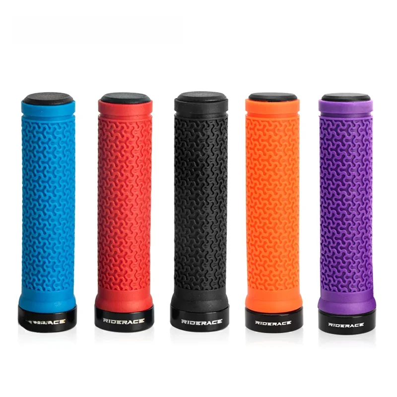 AliExpress riderace RIDERACE Bicycle Handle Bar Grips MTB Mountain Bike Single-sided Locking Handlebar Cover Rubber Non-slip Cycling Accessories