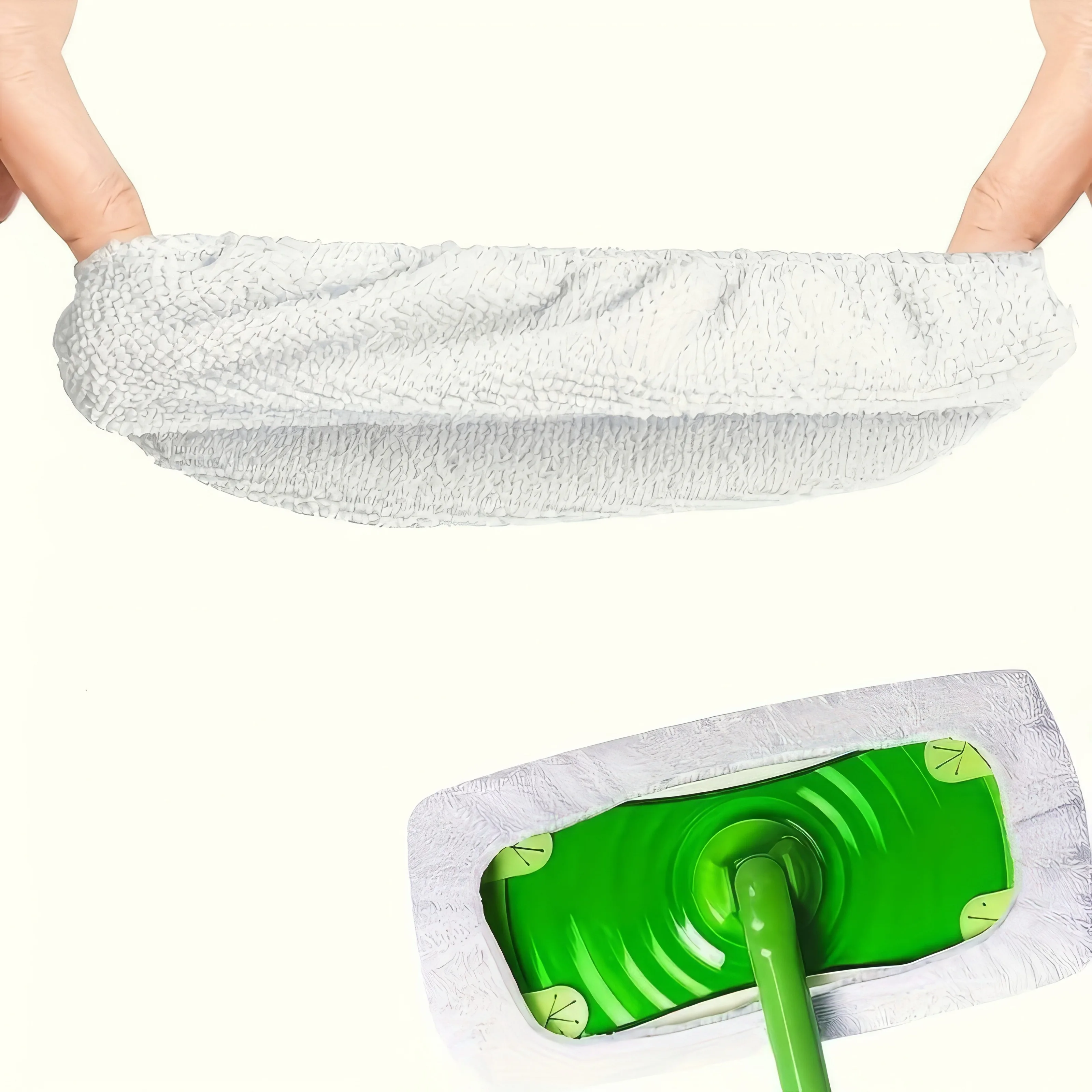 16/20 sztuk białych ściereczek do mopa, łatwe w pielęgnacji, odpowiednie do czyszczenia na sucho i na mokro, do szorowania podłóg