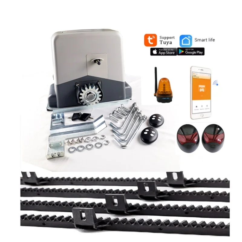

Support Tuya Smart Life Remote Control Electric Gate Motor AC 600KG Automatic Sliding Gate Operators for Home Automation